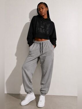 Ivy Park Grey Fleece Jogger Sweatpants